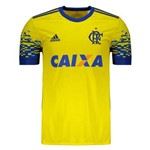 Camisa Flamengo Adidas Amarela III 2017 2018 - CD9621