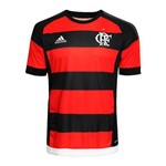 Ficha técnica e caractérísticas do produto Camisa Flamengo Adidas I Rubro-Negra 2015 2016 Sem Patrocínio - GG