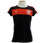 Ficha técnica e caractérísticas do produto Camisa Flamengo Feminina Algodão Adidas Preta