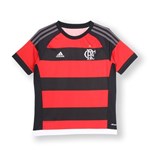 Ficha técnica e caractérísticas do produto Camisa Infantil Adidas Flamengo Listrada 2016