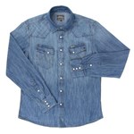 Ficha técnica e caractérísticas do produto Camisa Jeans Masculina Importada Manga Longa - Wrangler 696.1b.2m.50