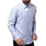 Ficha técnica e caractérísticas do produto Camisa Manga Longa Masculina Bivik Azul M