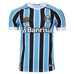 Ficha técnica e caractérísticas do produto Camisa Umbro Grêmio I 2018 Sem Número Tricolor Torcedor Masculina GG