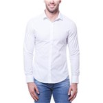 Ficha técnica e caractérísticas do produto Camisa Masculina Manga Longa CM61C03CL770 Calvin Klein - Branca - Tamanho G - Branco