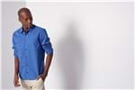 Ficha técnica e caractérísticas do produto Camisa Menswear com Bolso - Azul - P