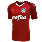 Ficha técnica e caractérísticas do produto Camisa Palmeiras Modelo 2019 Vermelha Puma
