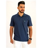 Ficha técnica e caractérísticas do produto Camisa Pau a Pique Polo Estampada Azul AZUL - G
