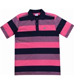 Ficha técnica e caractérísticas do produto Camisa Pau a Pique Polo Rosa ROSA - G
