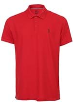 Ficha técnica e caractérísticas do produto Camisa Polo Aleatory Reta Logo Vermelha