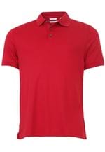 Ficha técnica e caractérísticas do produto Camisa Polo Calvin Klein Reta Lisa Vermelha