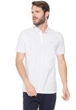Ficha técnica e caractérísticas do produto Camisa Polo Calvin Klein Reta Logo Off-white/azul