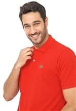 Ficha técnica e caractérísticas do produto Camisa Polo Lacoste Reta Logo Vermelha - Vermelho - Masculino - AlgodÃ£o - Dafiti