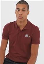 Ficha técnica e caractérísticas do produto Camisa Polo Lacoste Reta Logo Vinho - Kanui