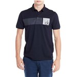 Ficha técnica e caractérísticas do produto Camisa Polo Masculina CM51C02PC573 Calvin Klein Jeans - Tamanho M - Preto