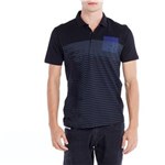 Ficha técnica e caractérísticas do produto Camisa Polo Masculina CM51C02PC577 Calvin Klein Jeans - Tamanho G - Preto