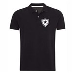 Ficha técnica e caractérísticas do produto Camisa Pólo Masculina Time: Logo do Botafogo - Preta - G