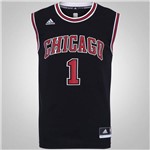 Ficha técnica e caractérísticas do produto Camisa Regata Chicago Bulls Oficial Preto Nba Masculino