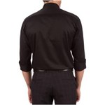 Ficha técnica e caractérísticas do produto Camisa Social Masculina Lisa 10505090200019P - 4 - PRETO