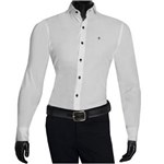 Ficha técnica e caractérísticas do produto Camisa Masculina Slim - GG - Branco