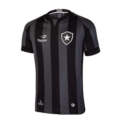 Ficha técnica e caractérísticas do produto Camisa Topper Botafogo Away 2016 J Preto/Chumbo - 10
