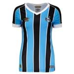 Ficha técnica e caractérísticas do produto Camisa Grêmio 2019 Home Feminina - Preto e Azul (Azul, P, SEM PERSONALIZAÇÃO)
