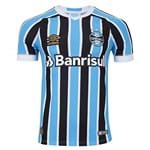 Ficha técnica e caractérísticas do produto Camisa Umbro Grêmio I 2018 Sem Número Tricolor Torcedor Masculina M