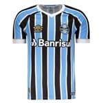 Ficha técnica e caractérísticas do produto Camisa Umbro Grêmio Oficial 1 2018 (FAN PAT Nº 7) Azul