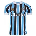 Ficha técnica e caractérísticas do produto Camisa Umbro Grêmio Oficial 1 2018 (FAN PAT S/N) Azul