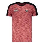 Ficha técnica e caractérísticas do produto Camisa Vitória Concentração Atleta 2017 Topper 2018