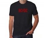 Ficha técnica e caractérísticas do produto Camiseta AC DC 100% Algodão (G, Preto)