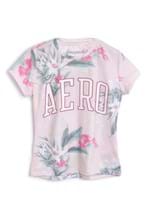 Ficha técnica e caractérísticas do produto Camiseta Aeropostale Menina Floral Rosa