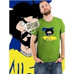 Ficha técnica e caractérísticas do produto Camiseta Allejo Masculina - M - Verde Limão