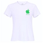 Ficha técnica e caractérísticas do produto Camiseta Apple IPod Feminina - P - Branca