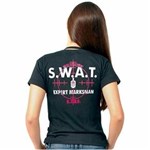 Ficha técnica e caractérísticas do produto Camiseta Baby Look Feminina Swat - - PRETO - G