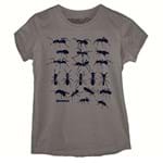 Ficha técnica e caractérísticas do produto Camiseta Baby Look Formigas - G Marrom
