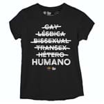 Ficha técnica e caractérísticas do produto Camiseta Baby Look Humano / G / CINZA