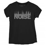 Ficha técnica e caractérísticas do produto Camiseta Baby Look Noise - M Preto