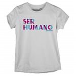 Ficha técnica e caractérísticas do produto Camiseta Baby Look Ser Humano - G Cinza