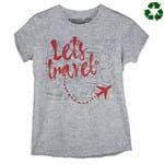 Ficha técnica e caractérísticas do produto Camiseta Baby Look Tartaruga Marinha - G Cinza 40