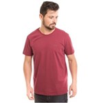 Ficha técnica e caractérísticas do produto Camiseta Básica Osmoze Gola Redonda - VINHO - G
