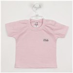 Ficha técnica e caractérísticas do produto Camiseta Bebê Feminina Manga Curta - G - ROSA
