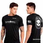 Ficha técnica e caractérísticas do produto Camiseta Black Skull Caveira Eduardo Correa - Dry Fit 100% Poliamida