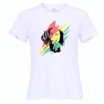 Ficha técnica e caractérísticas do produto Camiseta Bob Marley Feminina - P - Branca