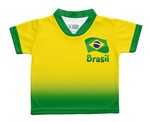 Ficha técnica e caractérísticas do produto Camiseta Brasil Degradê Infantil Torcida Baby