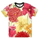Ficha técnica e caractérísticas do produto Camiseta BSC Floral Full Print Rosa