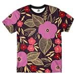 Ficha técnica e caractérísticas do produto Camiseta BSC Floral Full Print Roxo
