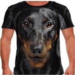 Ficha técnica e caractérísticas do produto Camiseta Cachorro Dachshund Masculina PV - G - Marrom