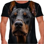 Ficha técnica e caractérísticas do produto Camiseta Cachorro Dobermann Masculina PV - G - Preto