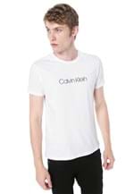 Ficha técnica e caractérísticas do produto Camiseta Calvin Klein Básica Branca