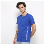 Ficha técnica e caractérísticas do produto Camiseta Calvin Klein Estampa Lateral Masculina